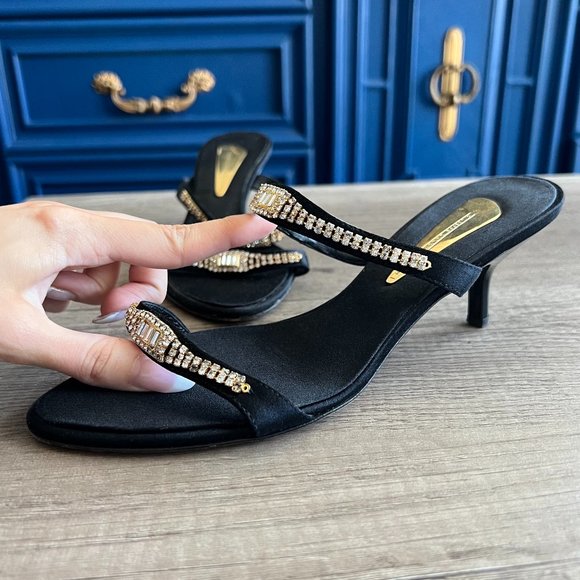 Giuseppi Zanotti Crystal Kitten Heels - Picture 1 of 4